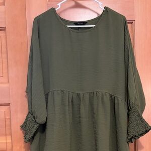 DOKOTOO Womens Casual Dresses Tunic Dress Empire Waist Short Sleeve Crew Neck